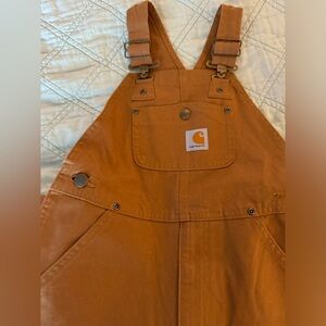 Boys Carhartt overalls. Carhartt brown. Size Small NWOT